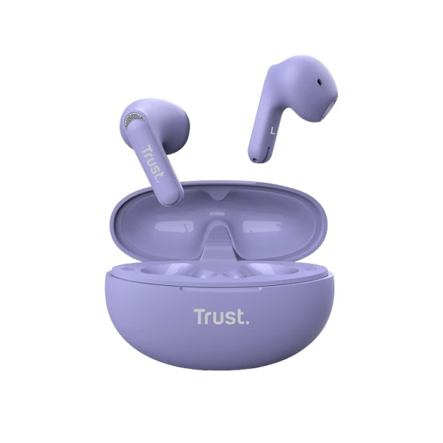 Навушники TWS бездротові Trust Yavi Bluetooth ENC Purple (25299)