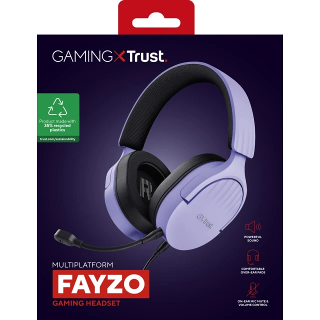 Навушники Trust GXT 491P Fayzo Purple (8713439253016)