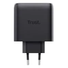 Мережевий зарядний пристрій Trust Maxo GaN 65 Вт 2x USB-C Black (8713439255256)