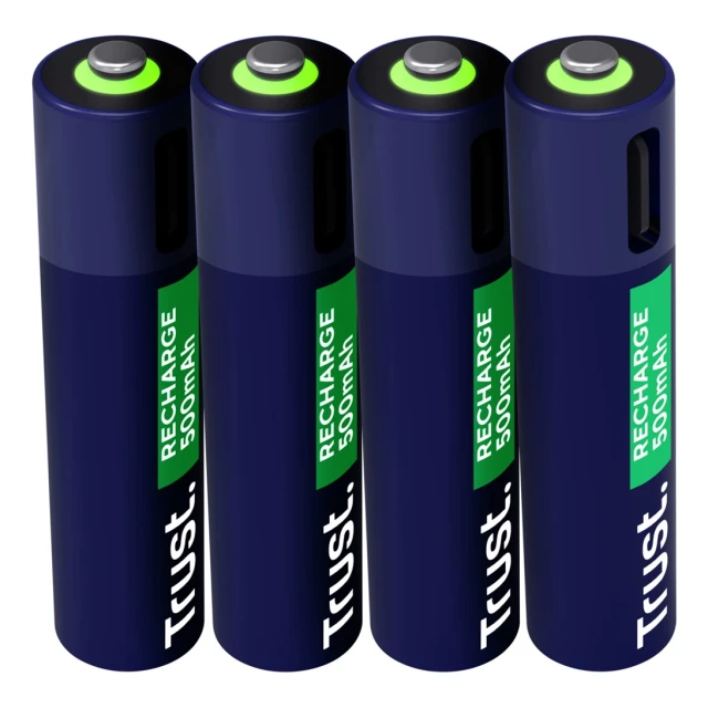 Акумуляторна батарейка Trust USB-C AAA 4 шт (8713439256710)