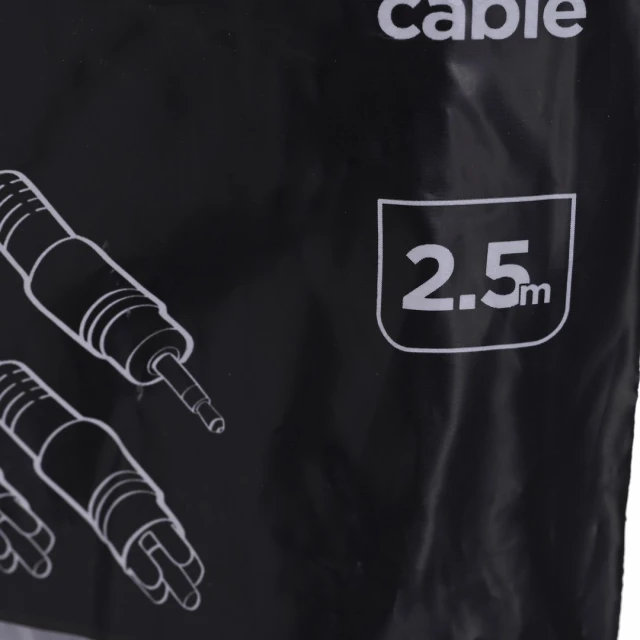 Кабель Gembird CCA-458-2.5M 2x RCA M — Mini Jack 3.5 mm M 2.5 м Black (8716309024860)
