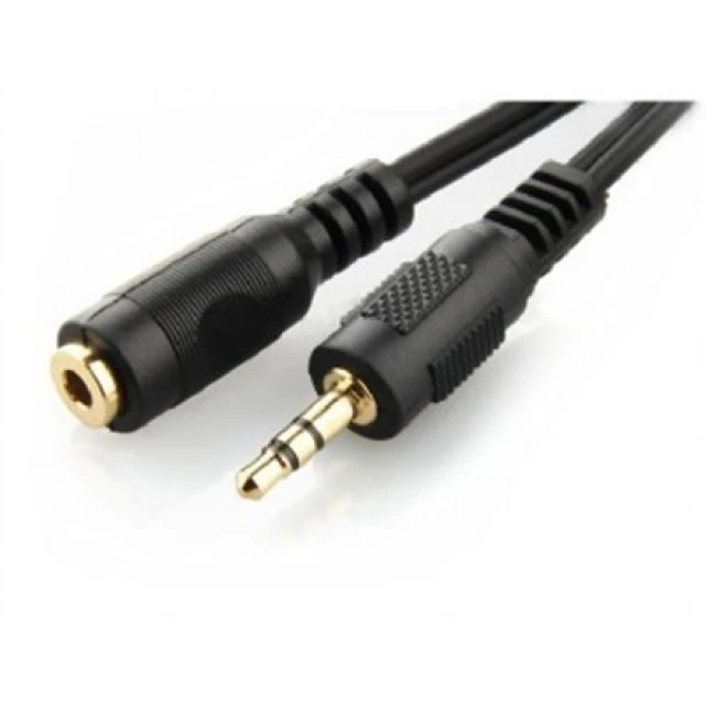 Кабель аудіо подовжувальний Cablexpert Mini-jack 3.5 мм (M) — Mini-jack 3.5 мм (M) 5 м Black (CCA-421S-5M)