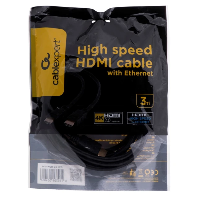 Кабель Gembird HDMI — HDMI 3 м Black (8716309064088)