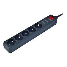 Мережевий фільтр EnerGenie SPG5-C-10 5 розеток 3 м Black (8716309065504)