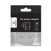 Адаптер Gembird A-AC-UKEU-001 UK на EU Schuko 7.5 А White (8716309079358)