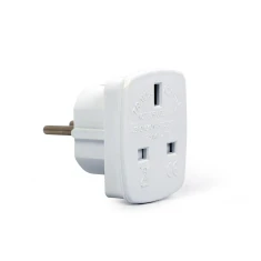 Адаптер Gembird A-AC-UKEU-001 UK на EU Schuko 7.5 А White (8716309079358)