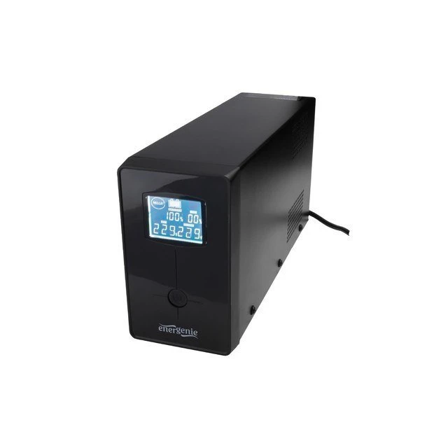 Джерело безперебійного живлення EnerGenie з USB та LCD-дисплеєм 850 VA 220 В Black (8716309080842)