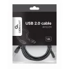 Кабель Gembird CCP-USB2-AMCM-6 USB 2.0 A - USB Type-C 1,8 м Black (8716309086554)