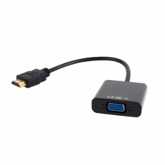 Адаптер Gembird A-HDMI-VGA-03 HDMI M на D-Sub (VGA) F 0.15 м Black (8716309089784)
