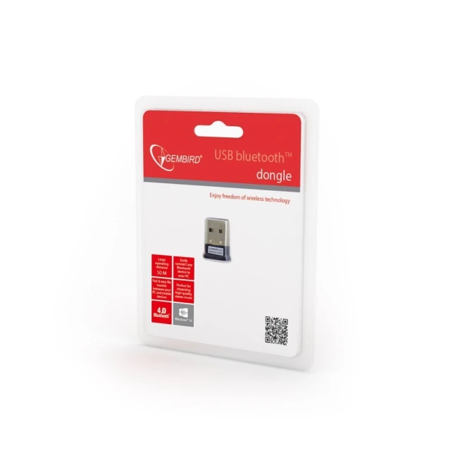 Bluetooth адаптер Gembird BTD-MINI5 USB 2.0 v.4.0 Black (8716309090131)