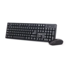 Комплект клавіатура + миша Gembird KBS-W-01 бездротовий US розкладка Black (8716309091534)