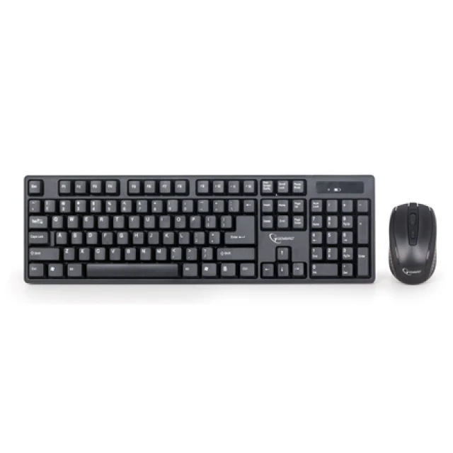 Комплект клавіатура + миша Gembird KBS-W-01 бездротовий US розкладка Black (8716309091534)