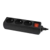 Подовжувач живлення EnerGenie EG-PSU3F-01 3 x Type E 10A 0,6 м Black (8716309096621)
