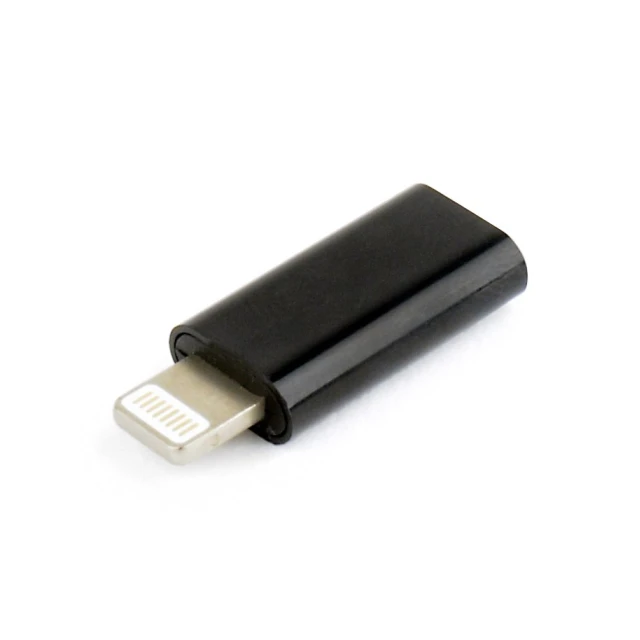 Адаптер Gembird USB Type-C (M) на Apple Lightning (F) Black (8716309098793)