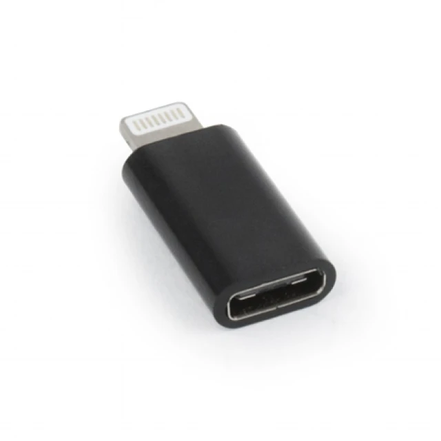 Адаптер Gembird USB Type-C (M) на Apple Lightning (F) Black (8716309098793)