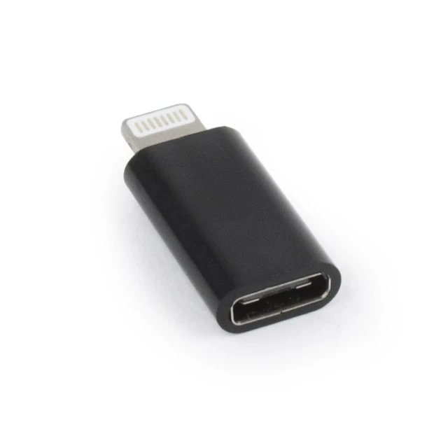 Адаптер Gembird USB Type-C (M) на Apple Lightning (F) Black (8716309098793)