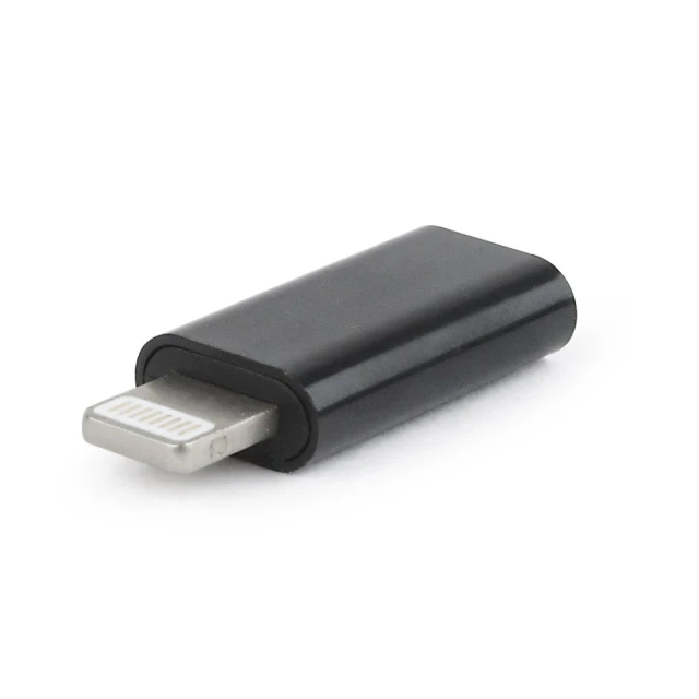 Адаптер Gembird USB Type-C (M) на Apple Lightning (F) Black (8716309098793)