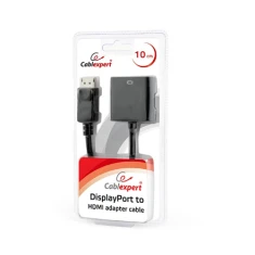 Адаптер Cablexpert DisplayPort M на HDMI F 0,1 м Black (AB-DPM-HDMIF-002)