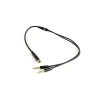 Кабель Gembird CCA-418M 2x Mini Jack 3.5 mm M — Mini Jack 3.5 mm F 0.2 м Black (8716309100526)