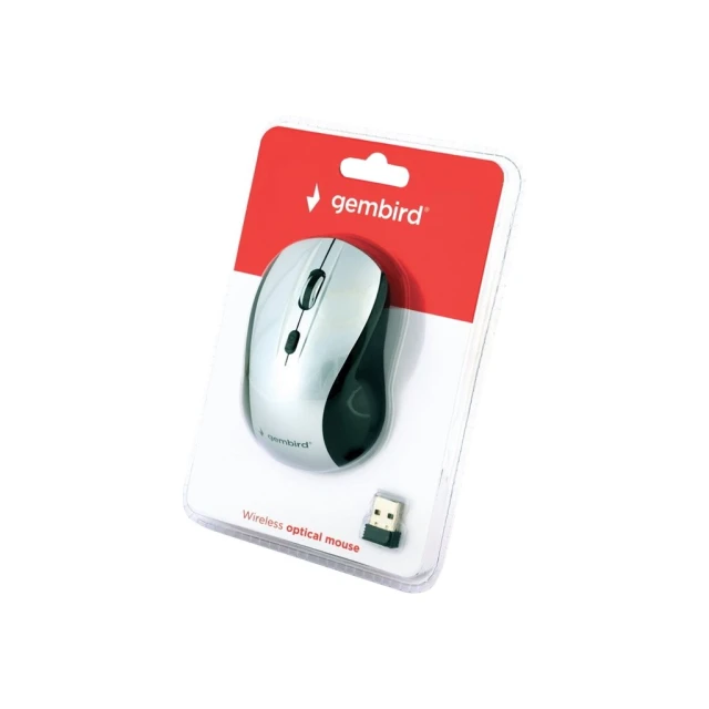 Миша Gembird MUSW-4B-02-BS бездротова USB Black/Silver (8716309103893)