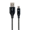 Кабель Cablexpert USB Type-C Premium бавовняна оплетка 1 м (CC-USB2B-AMCM-1M-BW)