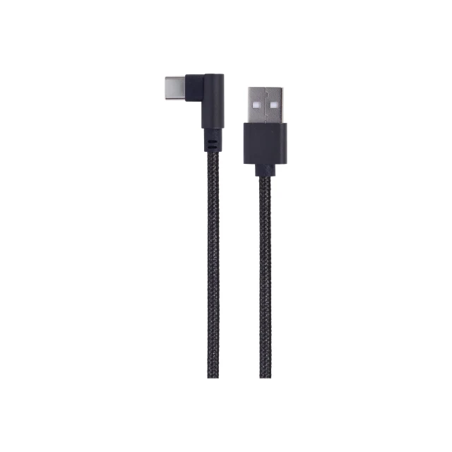 Кабель Gembird CC-USB2-AMCML-0.2M USB Type A M — USB Type C M угловой 0,2 м Black (8716309117760)