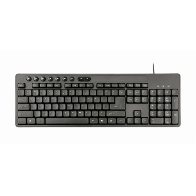 Комплект клавіатура + миша Gembird KBS-UM-04 дротовий US розкладка Black (8716309118125)