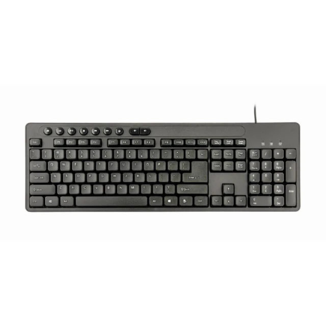 Комплект клавіатура + миша Gembird KBS-UM-04 дротовий US розкладка Black (8716309118125)