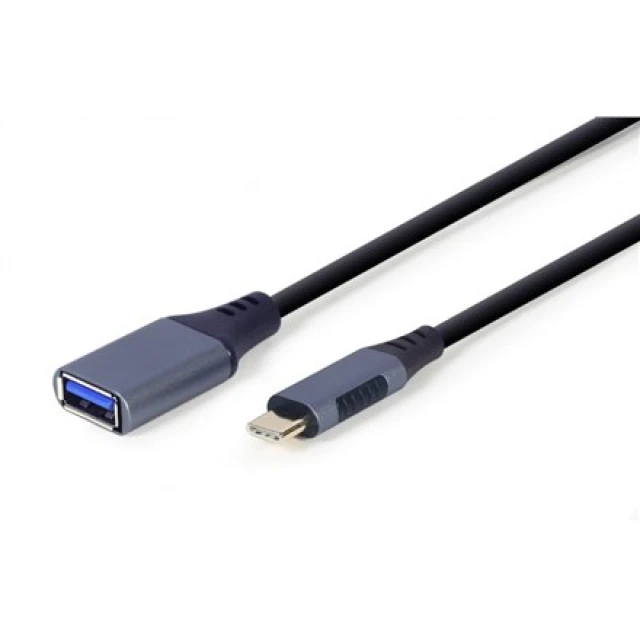 Адаптер Cablexpert USB-C to USB-A OTG Grey (8716309121392)