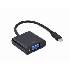 Адаптер Cablexpert USB Type-C M на VGA F 0,15 м Black (A-CM-VGAF-01)