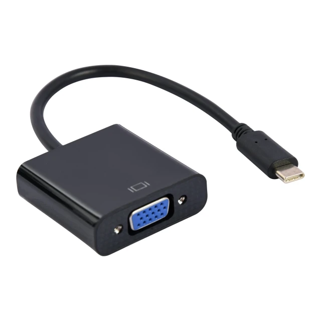 Адаптер Cablexpert USB Type-C M на VGA F 0,15 м Black (A-CM-VGAF-01)