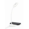 Настільна лампа Gembird TA-WPC10-LED-01-W з бездротовим зарядним пристроєм White (8716309125994)