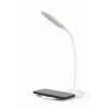 Настільна лампа Gembird TA-WPC10-LED-01-W з бездротовим зарядним пристроєм White (8716309125994)
