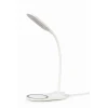 Настільна лампа Gembird TA-WPC10-LED-01-W з бездротовим зарядним пристроєм White (8716309125994)