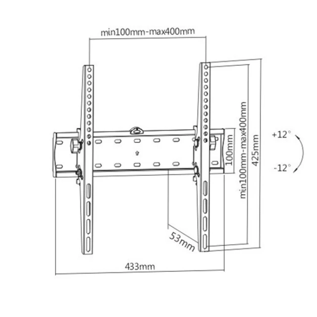 Кронштейн настінний Gembird WM-55T-02 32-55