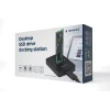 Док-станція Gembird для M.2 SATA і NVMe SSD Black (8716309127028)