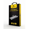 Мультиадаптер Gembird USB Type-C 3 в 1 (USB Hub, HDMI, PD 100W) Silver (8716309127080)