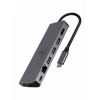 Мультиадаптер Gembird USB Type-C 5 в 1 (USB Hub, HDMI, Card Reader, LAN, PD 100W) (8716309127097)