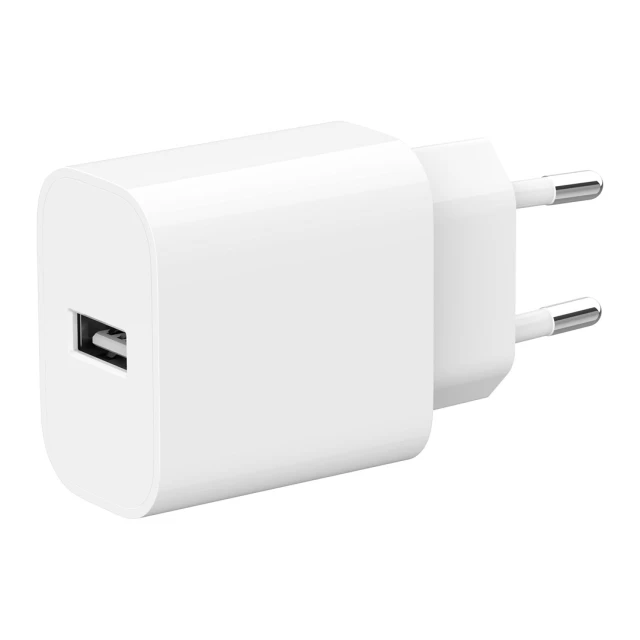 Мережевий зарядний пристрій Gembird USB-A 12 Вт White (8716309129534)