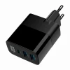 Мережевий зарядний пристрій Gembird 3-портовий GaN PD 2x USB-A + 1x USB-C 30 Вт LCD Black (8716309129626)