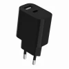 Мережевий зарядний пристрій Gembird 2.4 А USB-A USB-C (8716309130547)