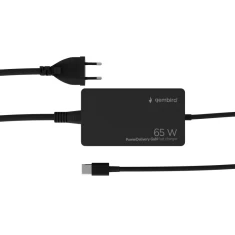 Зарядний пристрій Cablexpert USB Type-C 65W PowerDelivery GaN (NPA-AC-PDQC65-01)