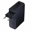 Мережевий зарядний пристрій Gembird 100 Вт PD GaN 3x USB-A 1x USB-C з дисплеєм LCD Black (8716309133869)
