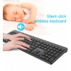 Комплект клавіатура + миша Gembird KB-WPS-03 бездротовий Dual Mode 2.4 GHz + Bluetooth US розкладка Black (8716309136907)