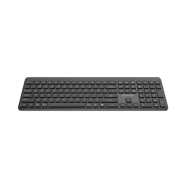 Комплект клавіатура + миша Gembird KB-WPS-03 бездротовий Dual Mode 2.4 GHz + Bluetooth US розкладка Black (8716309136907)