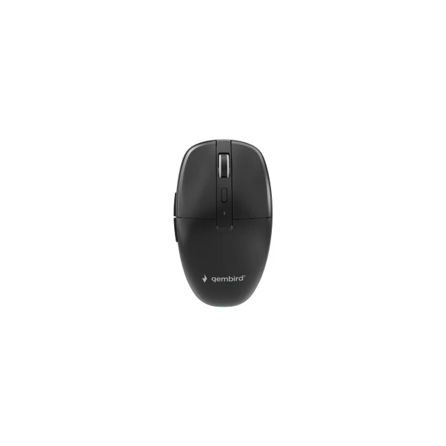 Миша Gembird MUSW2-6B-01 бездротова Dual-Mode 2.4G + Bluetooth 1600 DPI Black (8716309136921)
