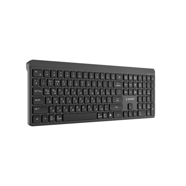 Комплект клавіатура + миша Gembird KB-WPS-03-CYRL бездротовий Dual Mode 2.4 GHz + Bluetooth RU розкладка Black (8716309137959)