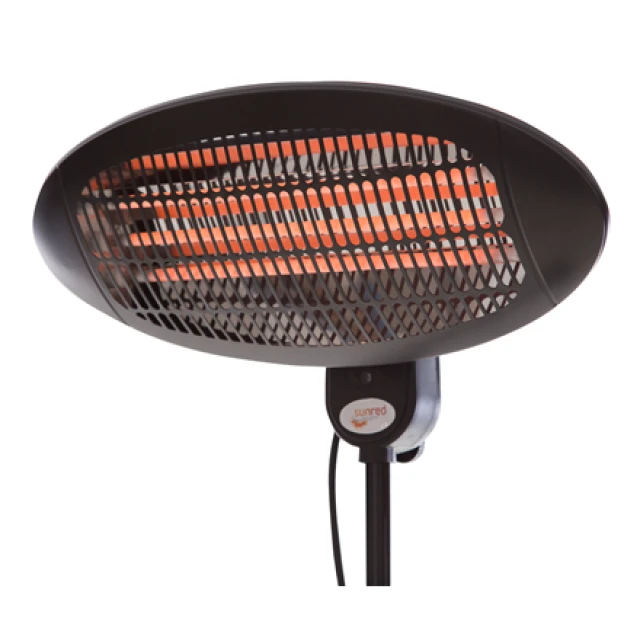 Інфрачервоний обігрівач Sunred Elekra Quartz Standing SMQ2000A 2000 Вт IP34 Black (8717568082691)