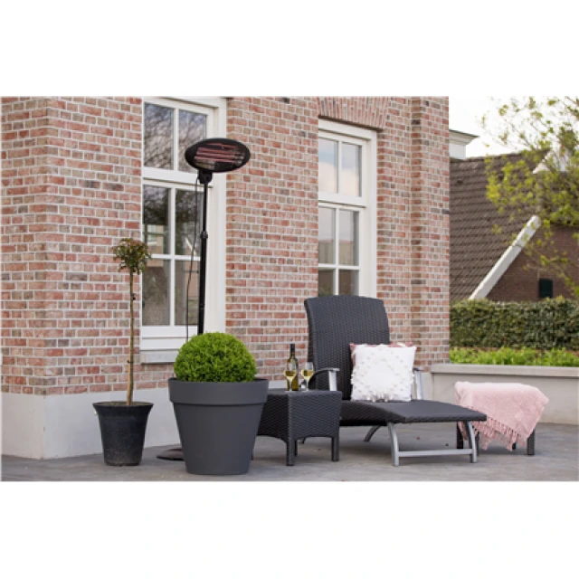 Інфрачервоний обігрівач Sunred Elekra Quartz Standing SMQ2000A 2000 Вт IP34 Black (8717568082691)
