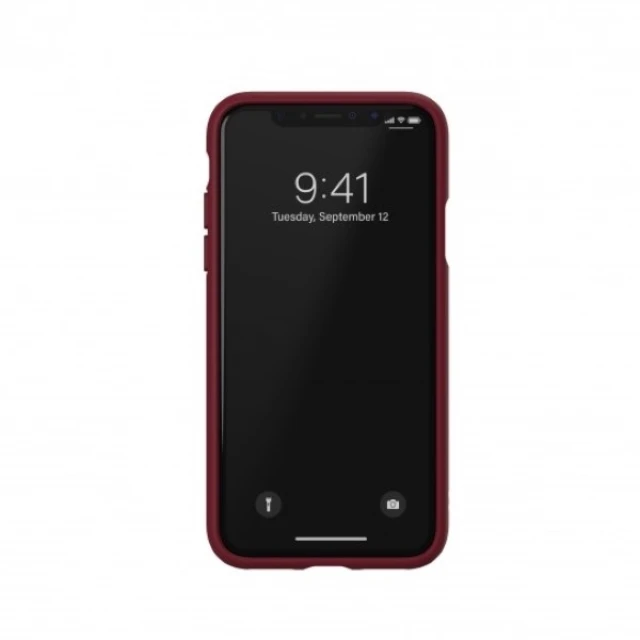 Чохол Adidas OR Moulded PU Suede для iPhone XS | X Collegiate Burgundy (33282)